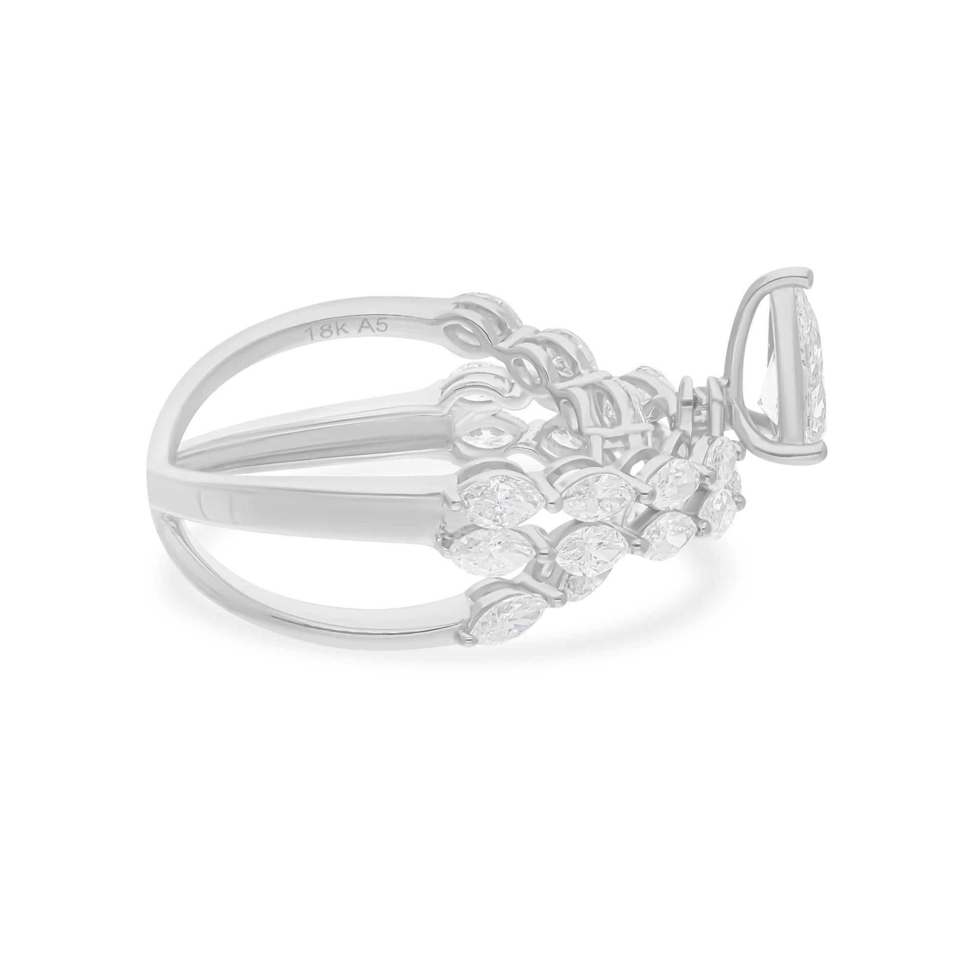 Coulée dans de l'or 18 carats, cette bague exquise est sertie de 2,24 carats de diamants étincelants.

Suivez la vitrine de Spectrum Jewels pour découvrir la dernière collection et les pièces exclusives. Spectrum Jewels est fièrement classé parmi