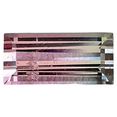 2.24 carats Bicolor Tourmaline Stone Baguette Cut Afghan Gemstone