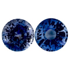 2.24 Ct Blue Sapphire Round Loose Gemstone