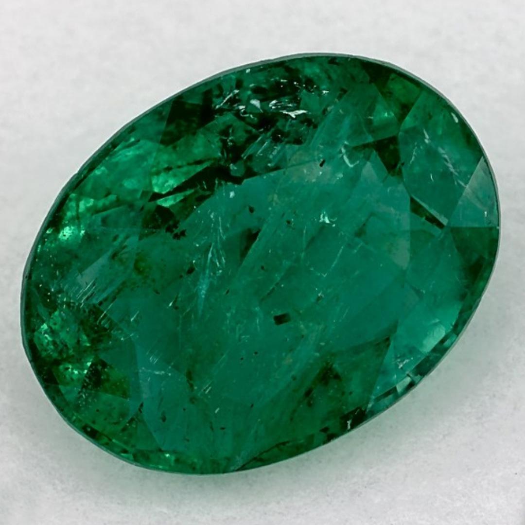 Oval Cut 2.24 Ct Emerald Oval Loose Gemstone For Sale