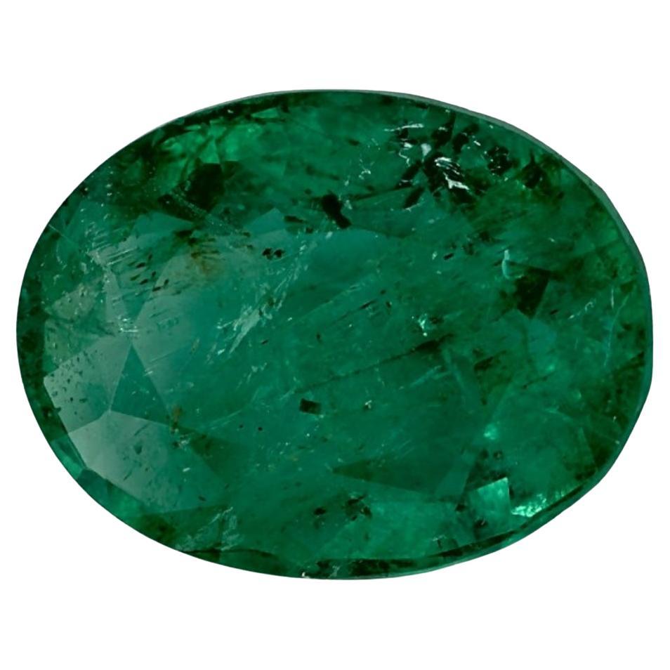 2.24 Ct Emerald Oval Loose Gemstone For Sale