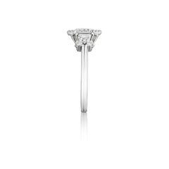 2.24ct. Asscher Cut GIA Diamond Halo and Platinum Engagement Ring