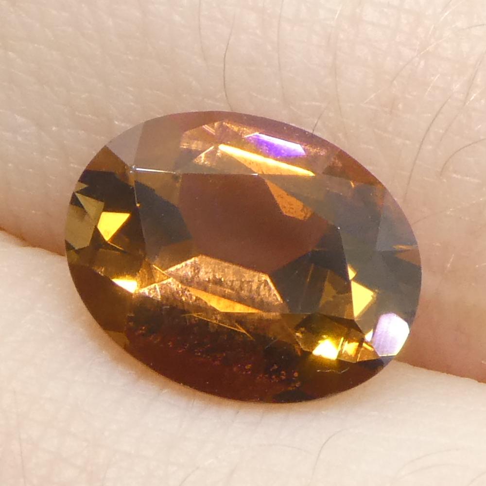 2.24ct Tormalina arancione ovale in vendita 7