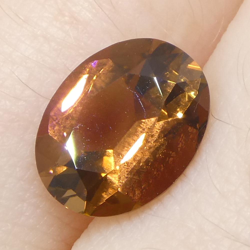 2.24ct Tormalina arancione ovale in vendita 8