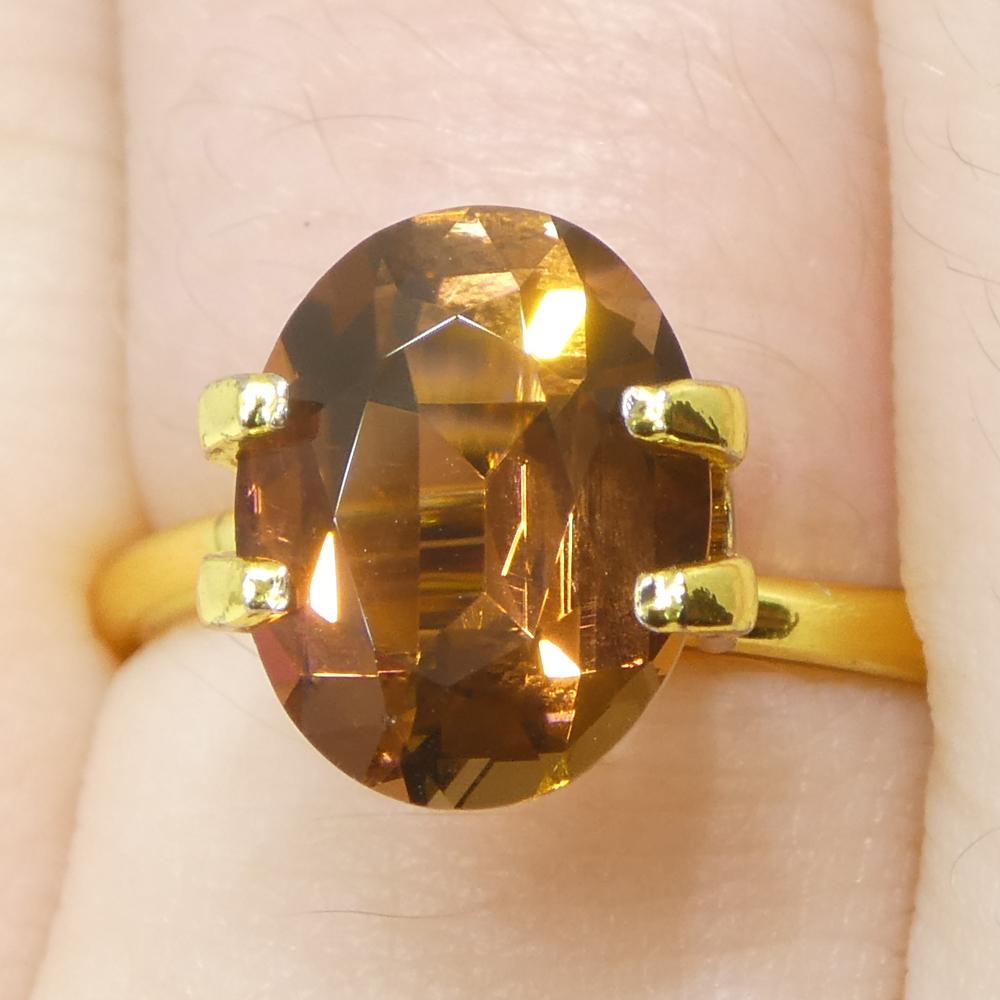 2.24ct Tormalina arancione ovale in vendita 9