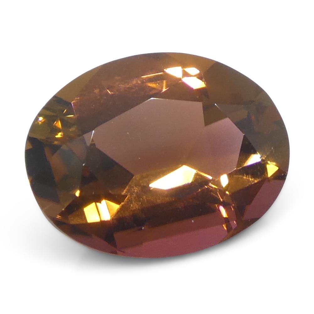 2.24ct Tormalina arancione ovale in vendita 2