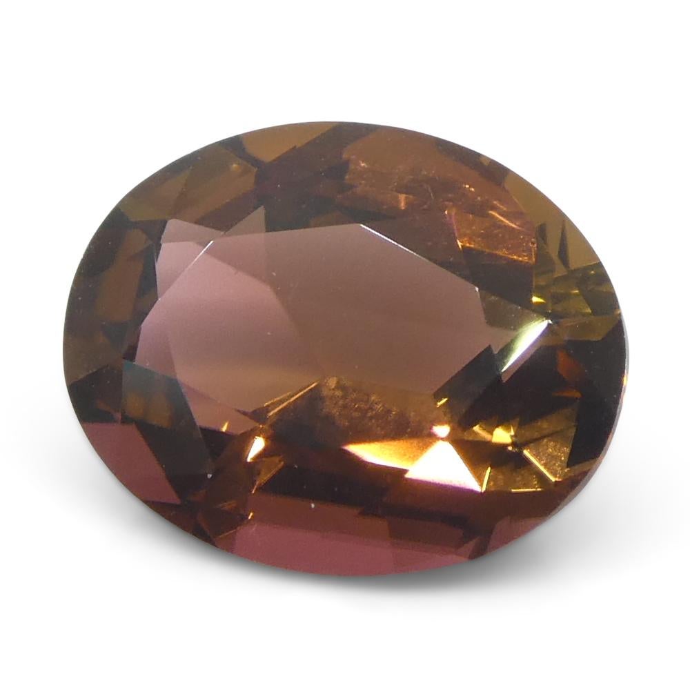 2.24ct Tormalina arancione ovale in vendita 3