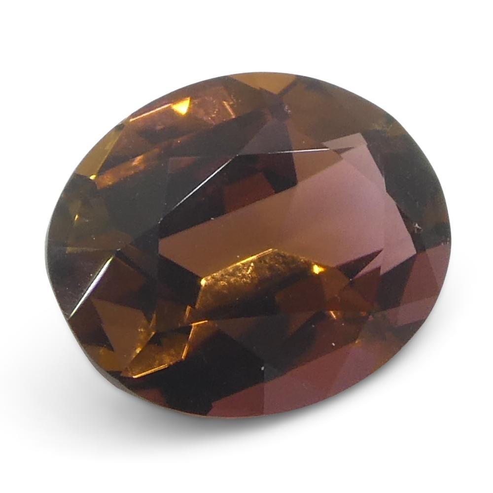 2.24ct Tormalina arancione ovale in vendita 4