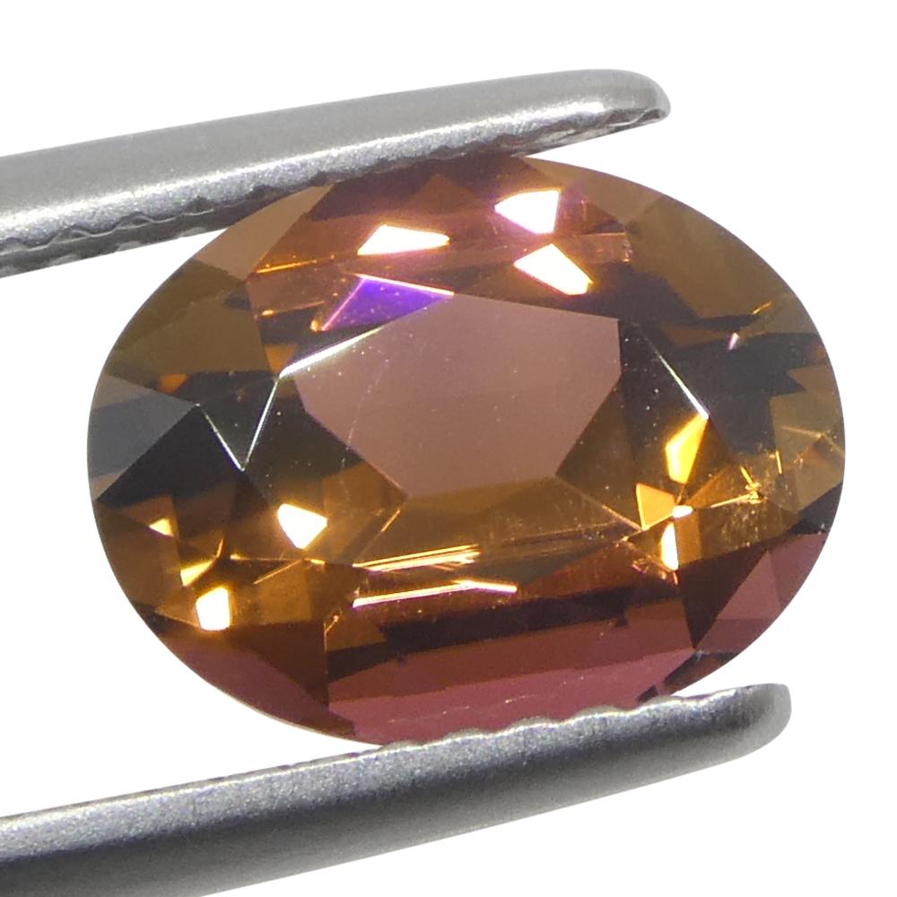 2.24ct Tormalina arancione ovale in vendita 6