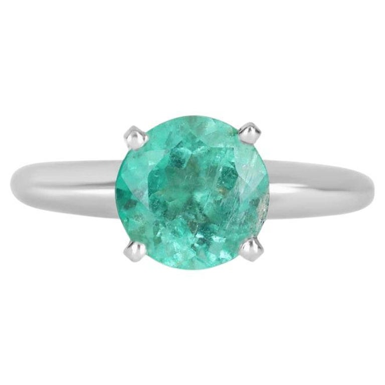 Bague De Fiançailles Or Blanc 14 Carats Diamant 2.50 Ct - Tige Torsadée - Neuf Avec étiquettes