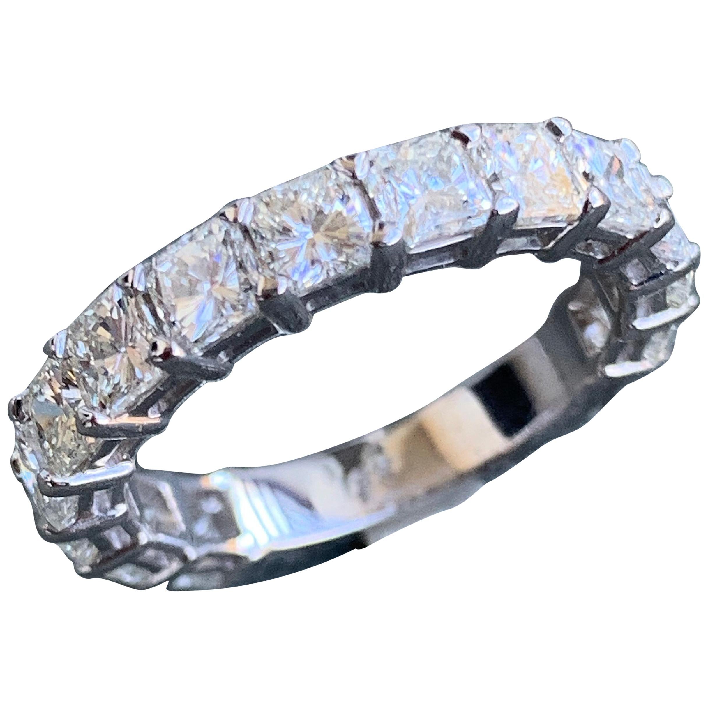 2.25 Carat Approximate Radiant Diamond Eternity Ring or Wedding Band, Ben Dannie