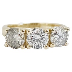 2.25 Carat Diamond Band Yellow Gold 14 Karat