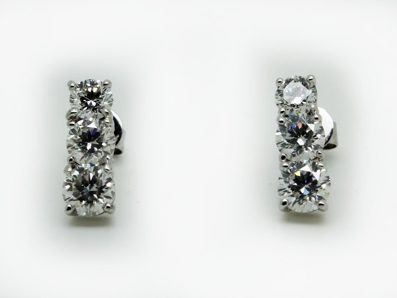 bespoke white gold earrings