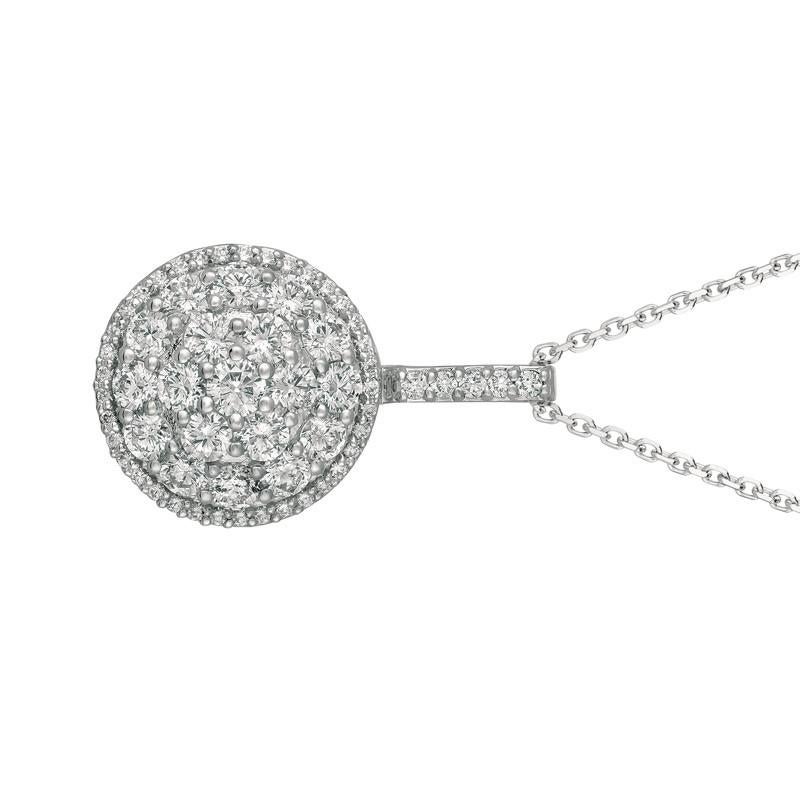 
2.25 Carat Natural Diamond Cluster Necklace 14K White Gold G SI 18 inches chain

    100% Natural Diamonds, Not Enhanced in any way Round Cut Diamond Necklace  
    2.25CT
    G-H 
    SI  
    1 inch in height, 11/16 inch in width
    14K White