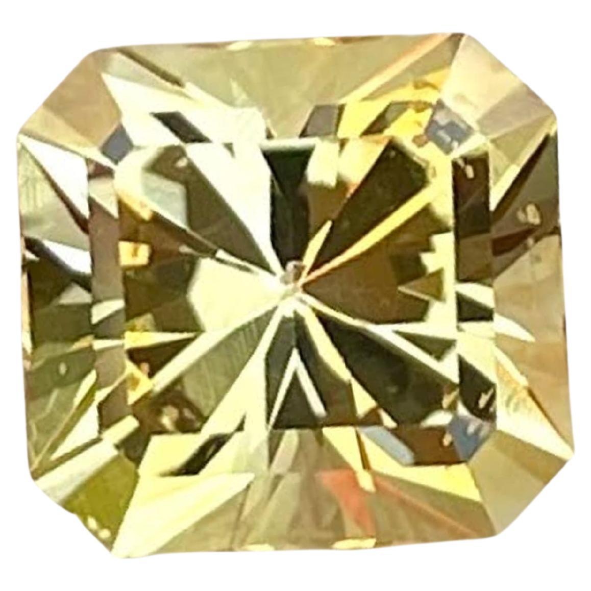 2.25 Carat Natural Loose Citrine Stone Custom Precision Cut Brazilian Gemstone For Sale