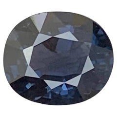 2.25 Carat Natural Loose Deep Gray Spinel Stone Oval Cut Burmese Gemstone