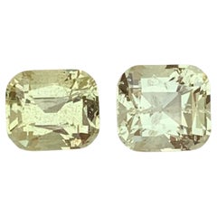 2.25 Carat Natural Loose Dual Heliodor Square Shape Gem For Jewellery Making