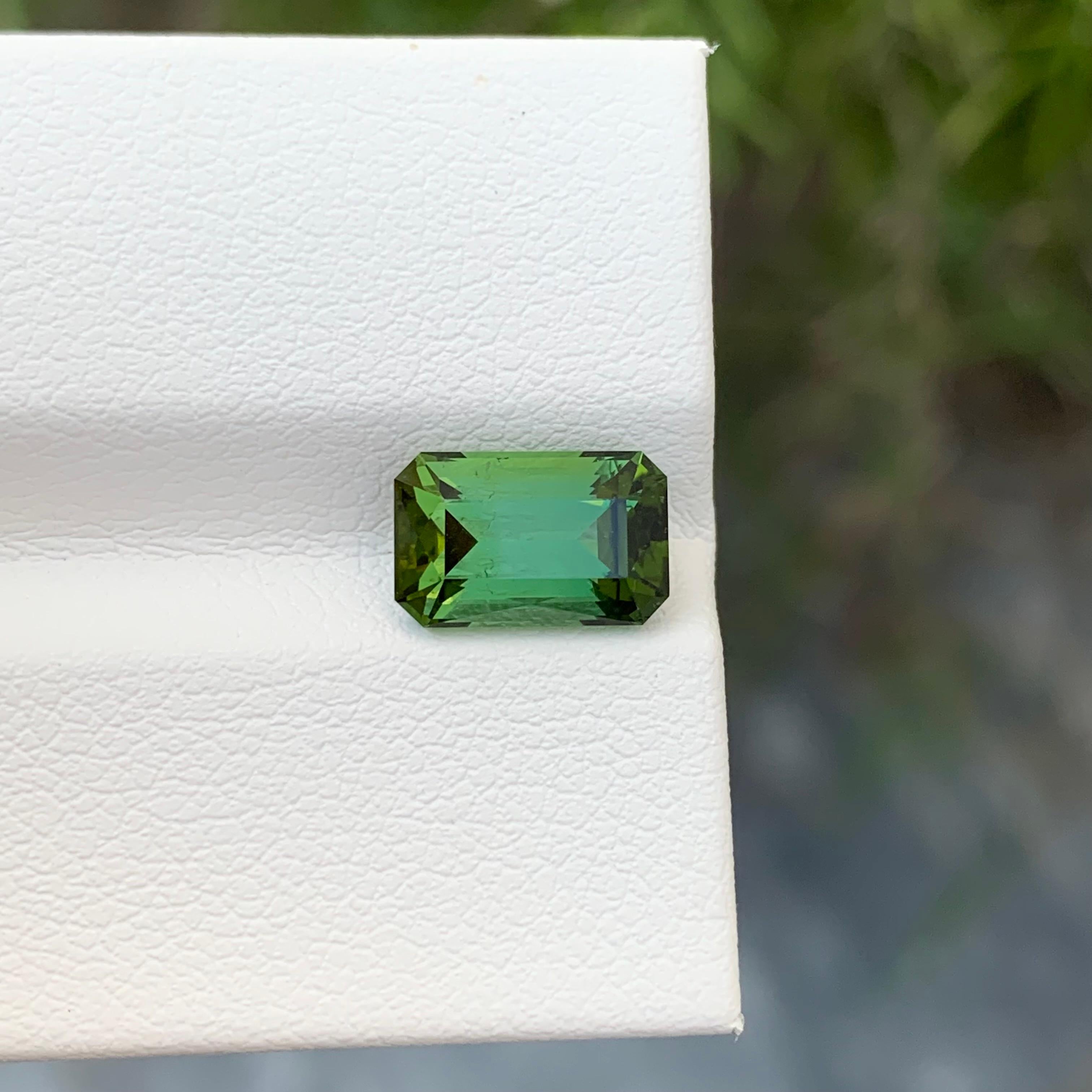 Loose Green Tourmaline

Weight: 2.25 Carats
Dimension: 9.2 x 5.9 x 4.9 Mm
Colour: Green
Origin: Afghanistan
Certificate: On Demand
Treatment: Non

Tourmaline is a captivating gemstone known for its remarkable variety of colors, making it a favorite