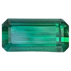 2.25 Carat Natural Loose Green Tourmaline Stone Emerald Cut Afghan Gemstone (pierre précieuse afghane)