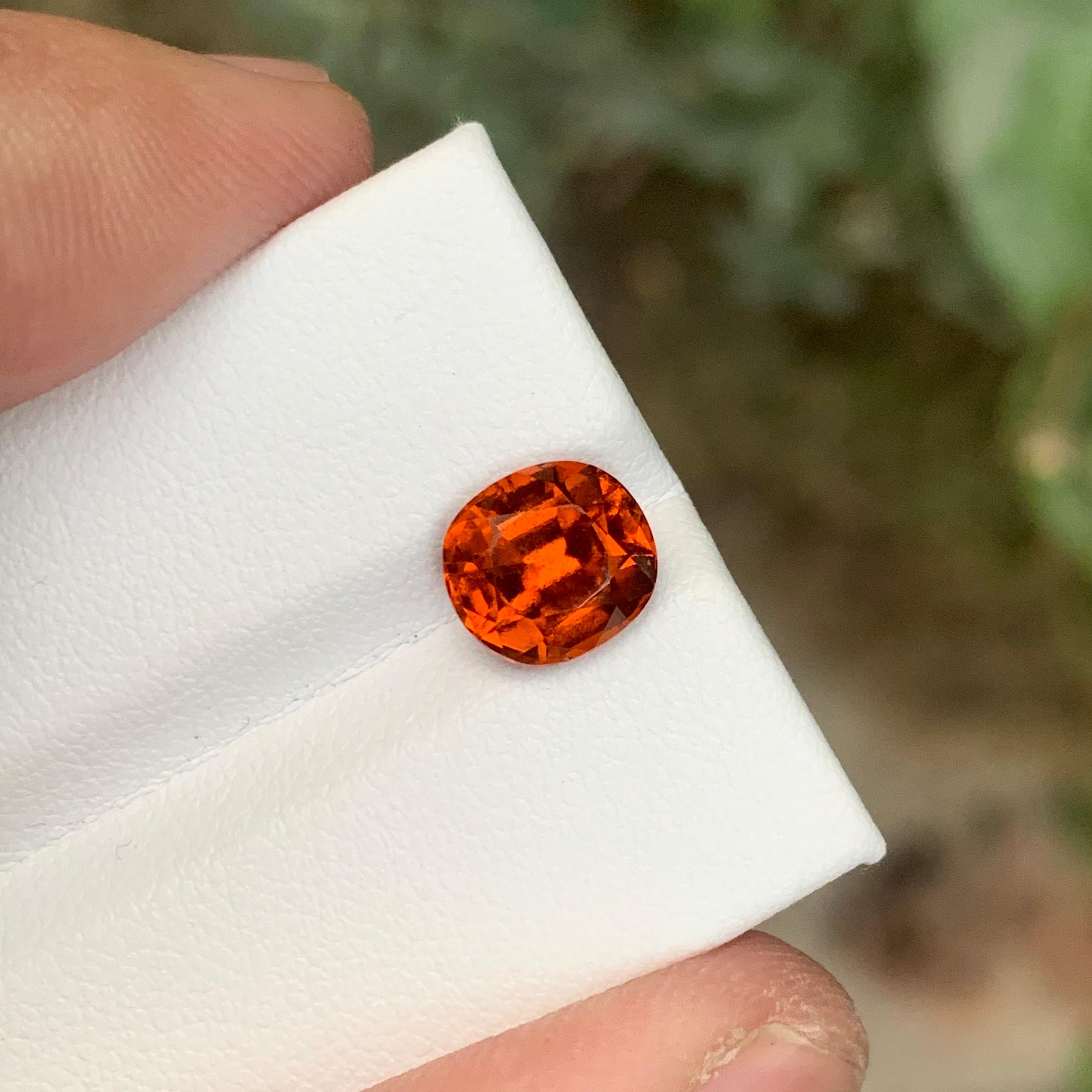 da uomo o donna 2,25 carati di granato di assonite naturale sfuso con taglio a cuscino in vendita