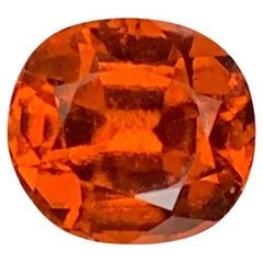 2.25 Carat Natural Loose Hessonite Garnet Cushion Cut Gemstone
