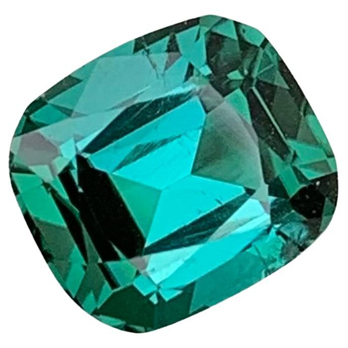 Tourmaline lagonale naturelle non sertie de 2,25 carats de forme coussin pour bijoux 