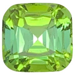 2.25 Carati di tormalina verde menta naturale sfusa con taglio a cuscino Gemma afgana
