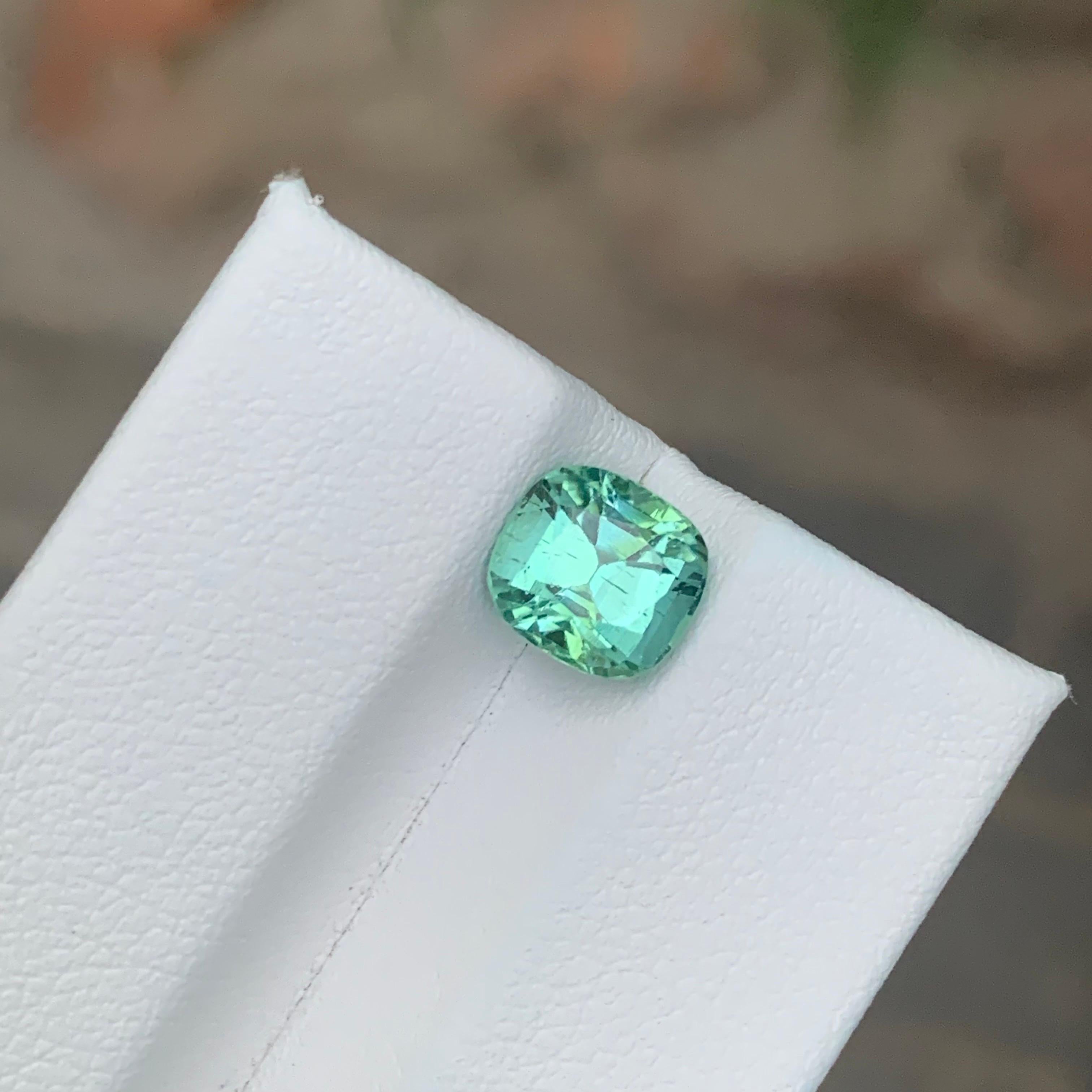 Faceted Mint Green Tourmaline

Weight: 2.25 Carat
Dimension: 7.5 x 7 x 5.9 Mm
Colour: Mint Green
Origin: Afghanistan
Treatment: Non
Certificate: On Customer Demand


Tourmaline is a captivating gemstone known for its remarkable variety of colors,