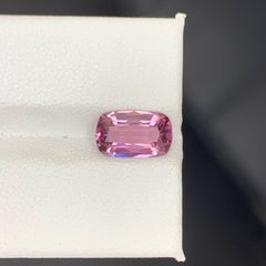 2.25 Carat Natural Loose Purplish Pink Burmese Spinel Cushion Cut Gemstone