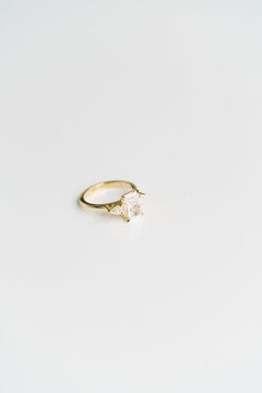 2.25 Carat Radiant Statement Brilliant White 14K White Gold Everyday Royalty