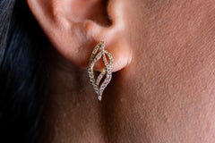 2.25 carat VS G Grams 4, 85 diamonds on 18ct rose gold  Earrings.