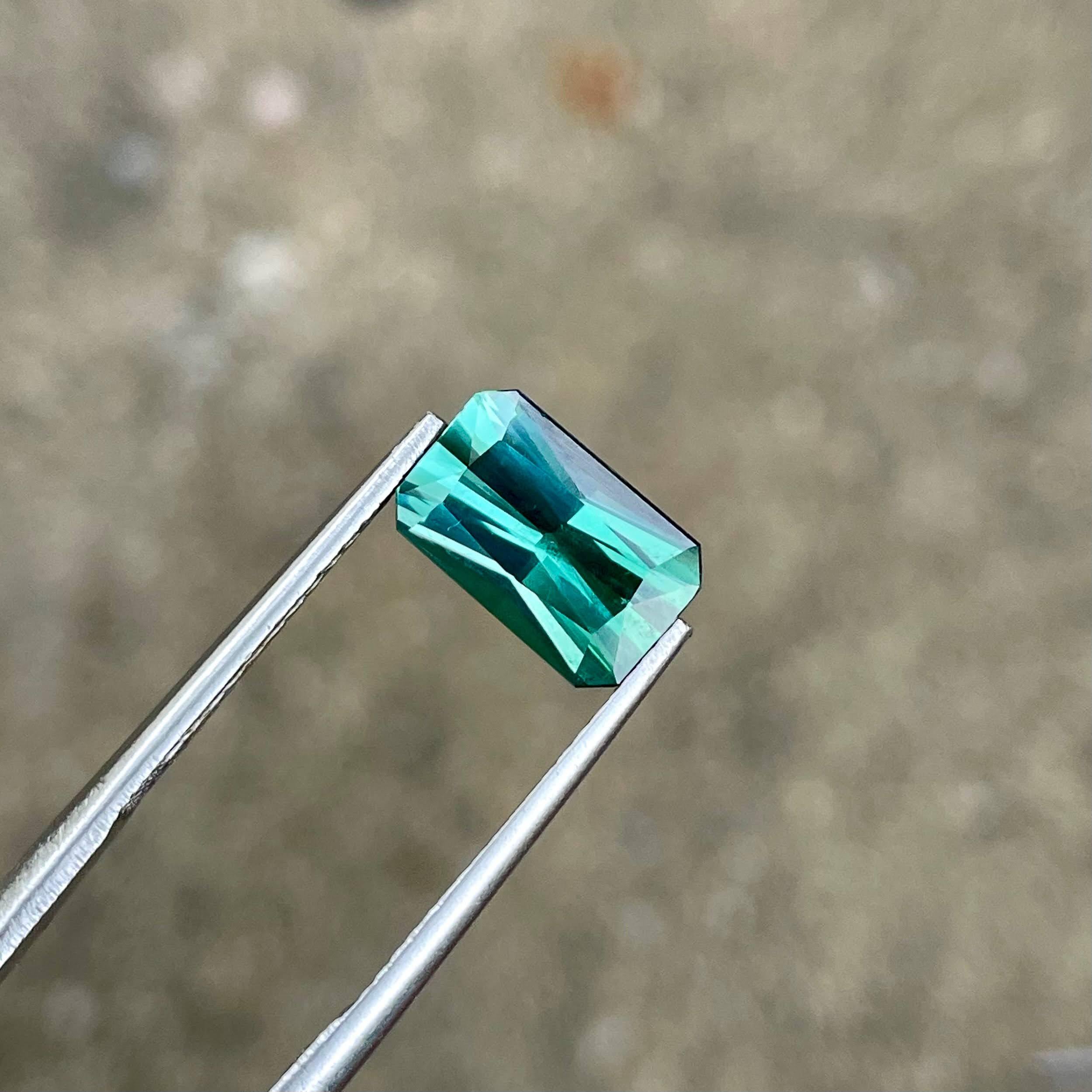 Peso 2,54 carati 
Dimensioni 10,2x6,4x4,7 mm
Trattamento nessuno 
Origine Africa 
Occhi chiari e puliti 
Forma ottagonale 
Tagliare le forbici 



La tormalina blu verdastra da 2.54 carati, tagliata meticolosamente a forma di ottagono, è un esempio