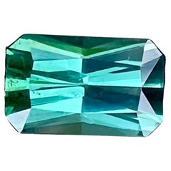 2.54 carats Greenish Blue Tourmaline Stone Scissor Cut African Gemstone