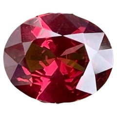 2.25 Carats Reddish Loose Garnet Stone Oval Cut Natural Tanzanian Gemstone (pierre précieuse tanzanienne)