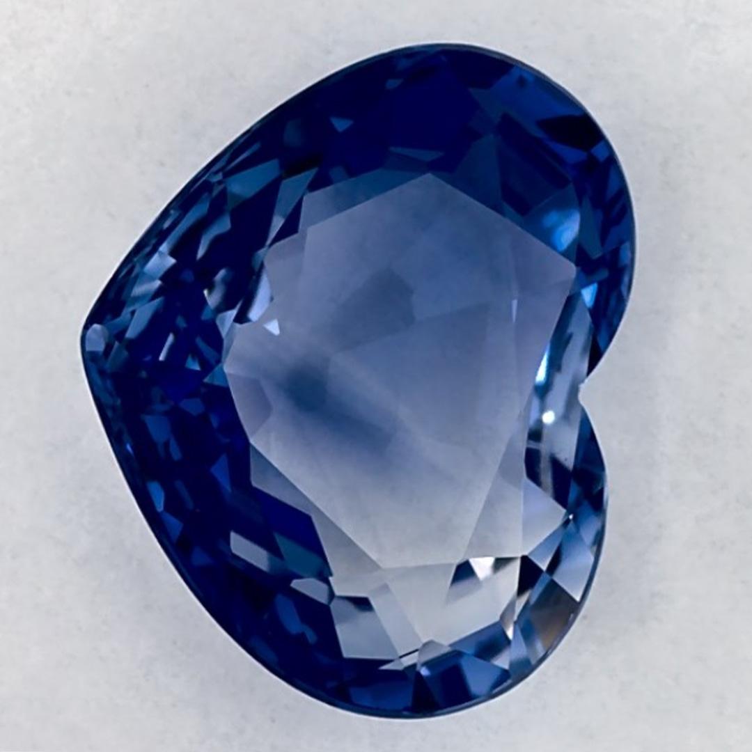 2.25 qt Zafiro Azul Corazón Gema Suelta en Nuevo estado para la venta en Fort Lee, NJ