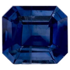 2.25 Ct Blue Sapphire Octagon Cut Loose Gemstone