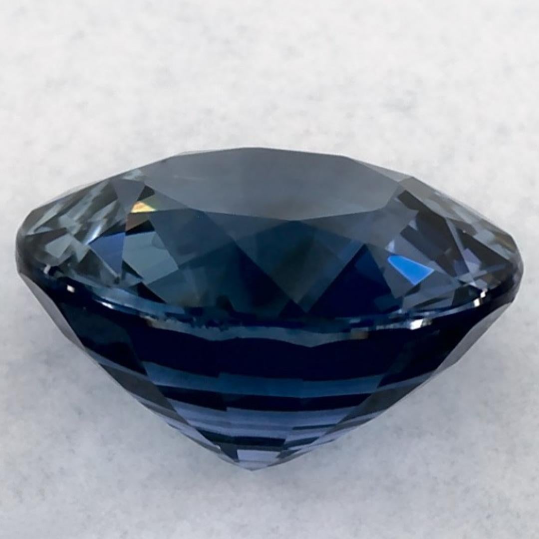 2.25 carati di zaffiro blu rotondo sfuso In condizioni Nuovo in vendita a Fort Lee, NJ