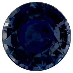 2.25 Karat Blauer runder Saphir, loser Edelstein