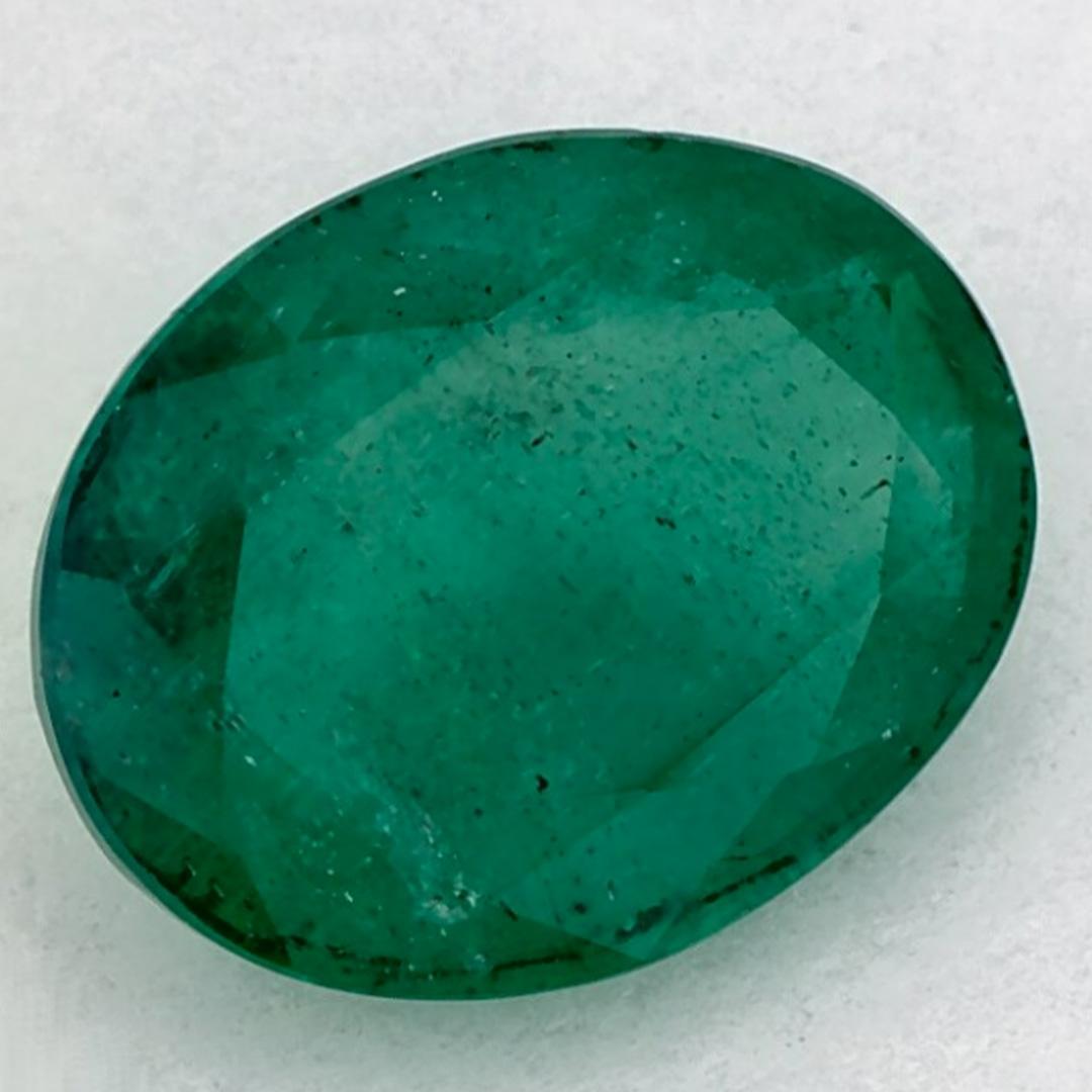 Taille ovale 2.25 Ct Emerald Oval Loose Gemstone (pierre précieuse en vrac) en vente