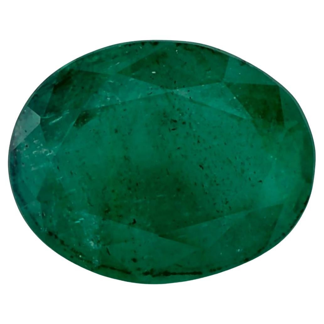 2.25 Ct Emerald Oval Loose Gemstone (pierre précieuse en vrac) en vente