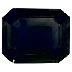 2.25 Ct Green Sapphire Octagon Cut Loose Gemstone