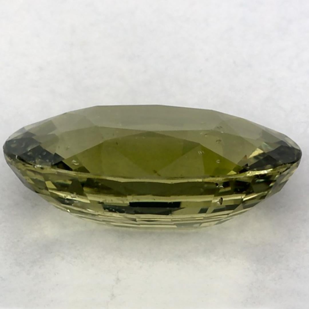 2.25 Ct Green Sapphire Oval Loose Gemstone (Saphir vert ovale en vrac) Neuf - En vente à Fort Lee, NJ