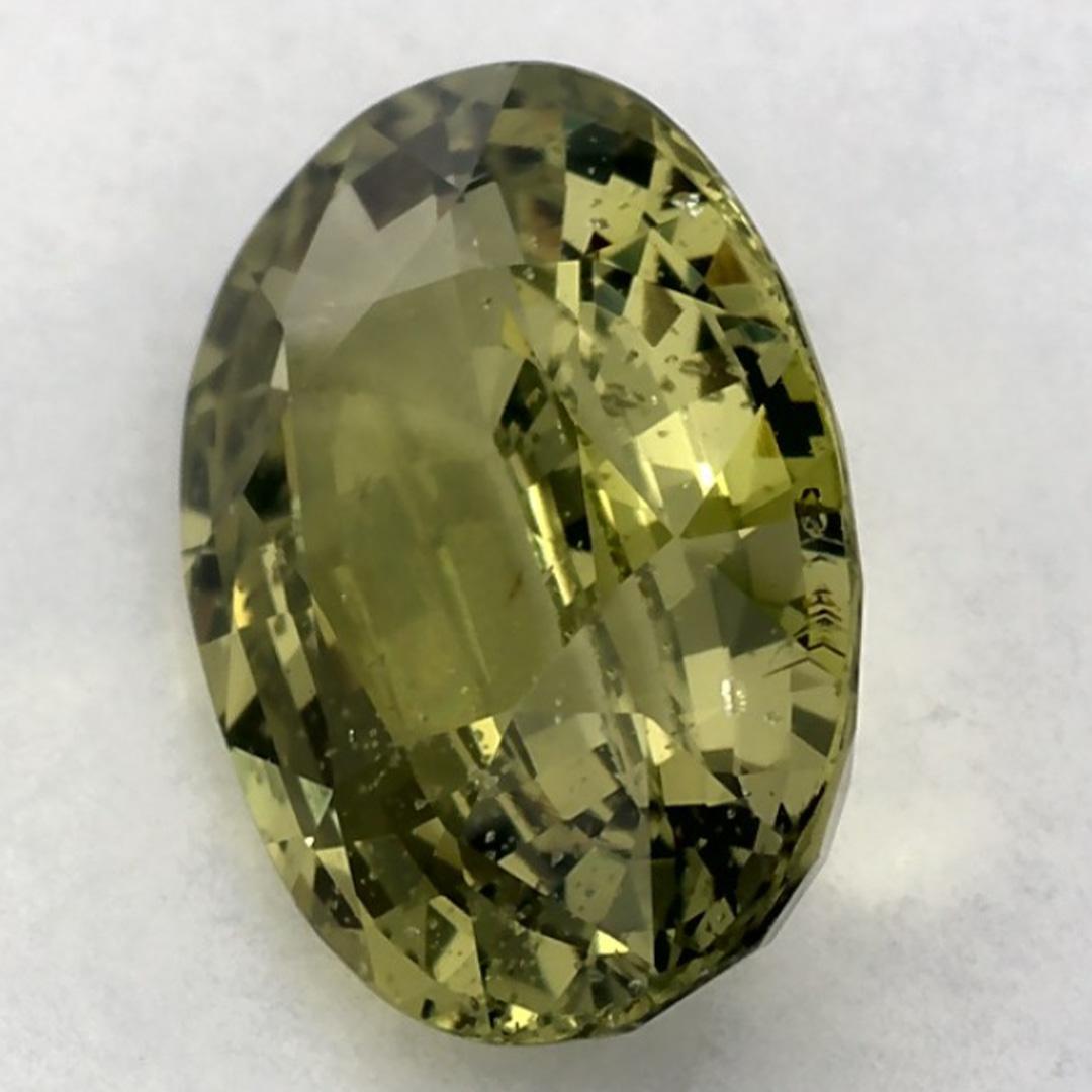 2.25 Ct Green Sapphire Oval Loose Gemstone (Saphir vert ovale en vrac) Pour femmes en vente