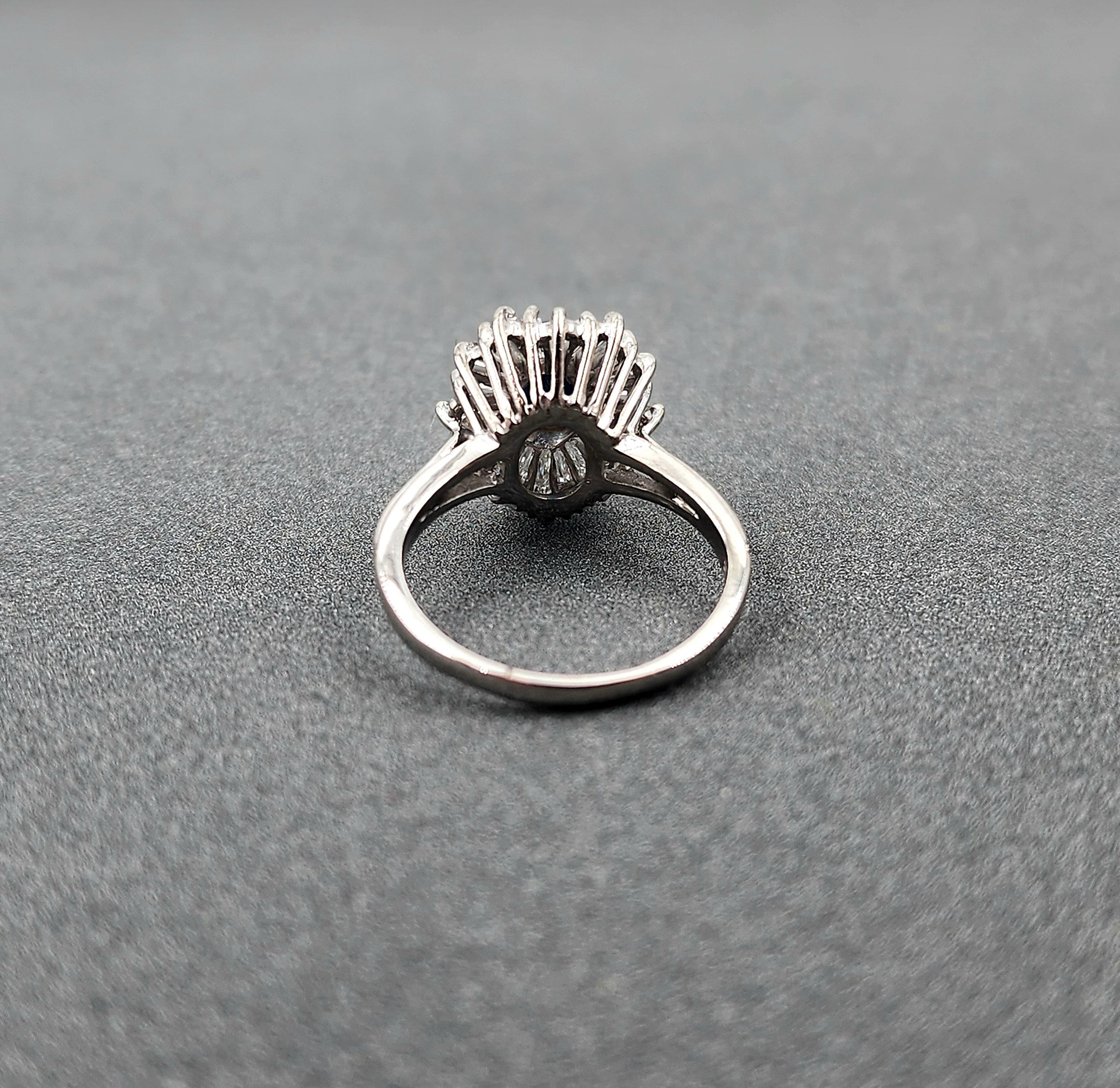 Anello con zaffiro naturale e diamante da 2.25 carati in vendita 1