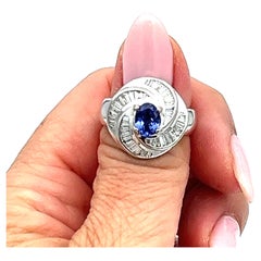 2.25 ct Tanzanite & Diamond Ring