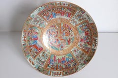 Large Scale Punch Bowl / Chinese Export Rose Medallion