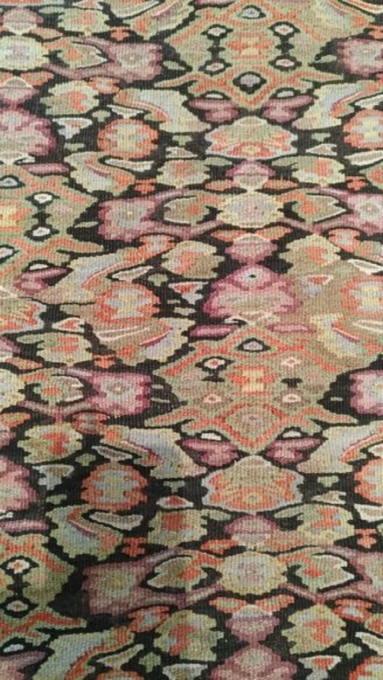 Central Asian 225 - Old Fine Senneh Kilim 19th Century For Sale