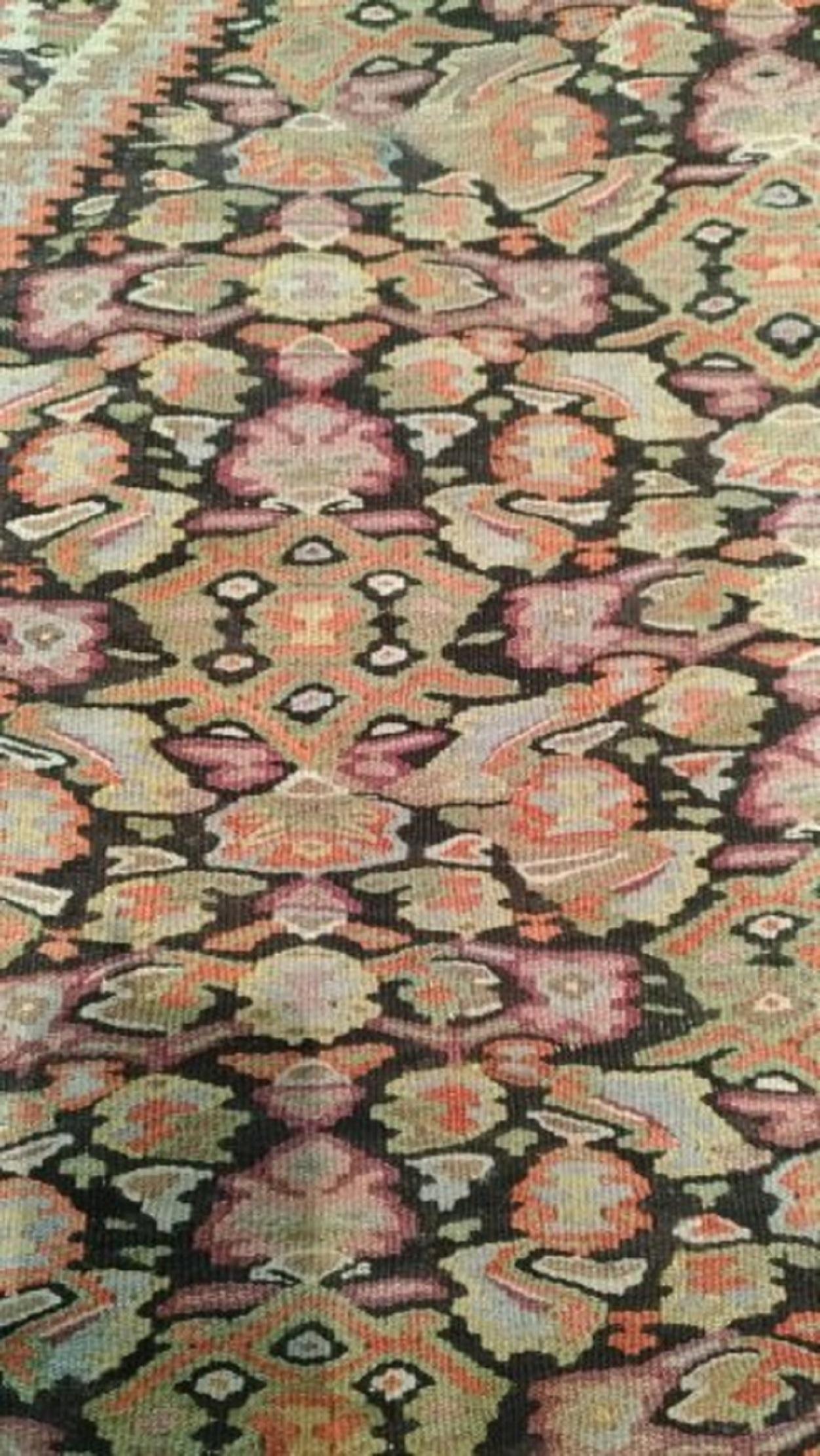 Hand-Woven 225 - Old Fine Senneh Kilim 19th Century For Sale