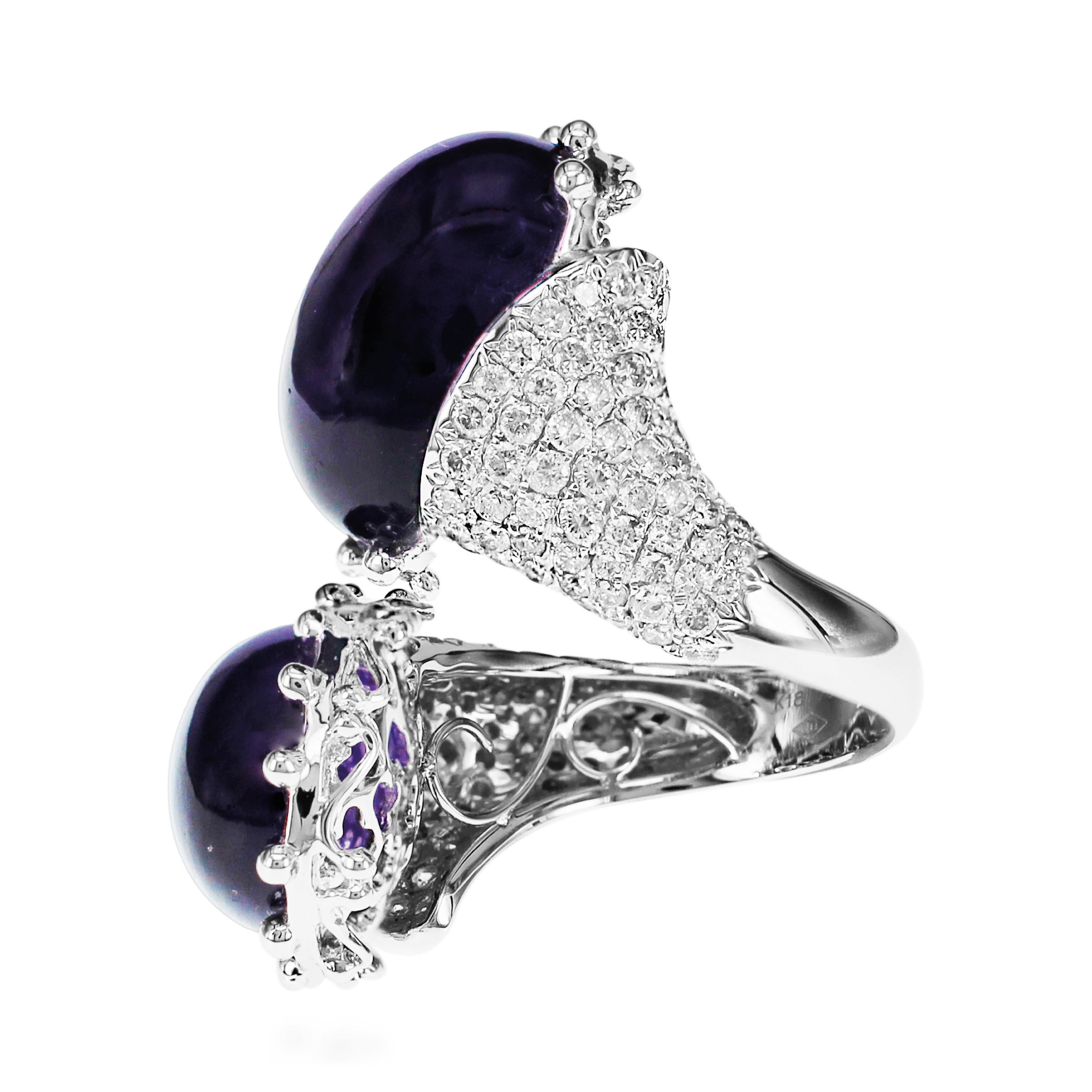 deep russian amethyst ring