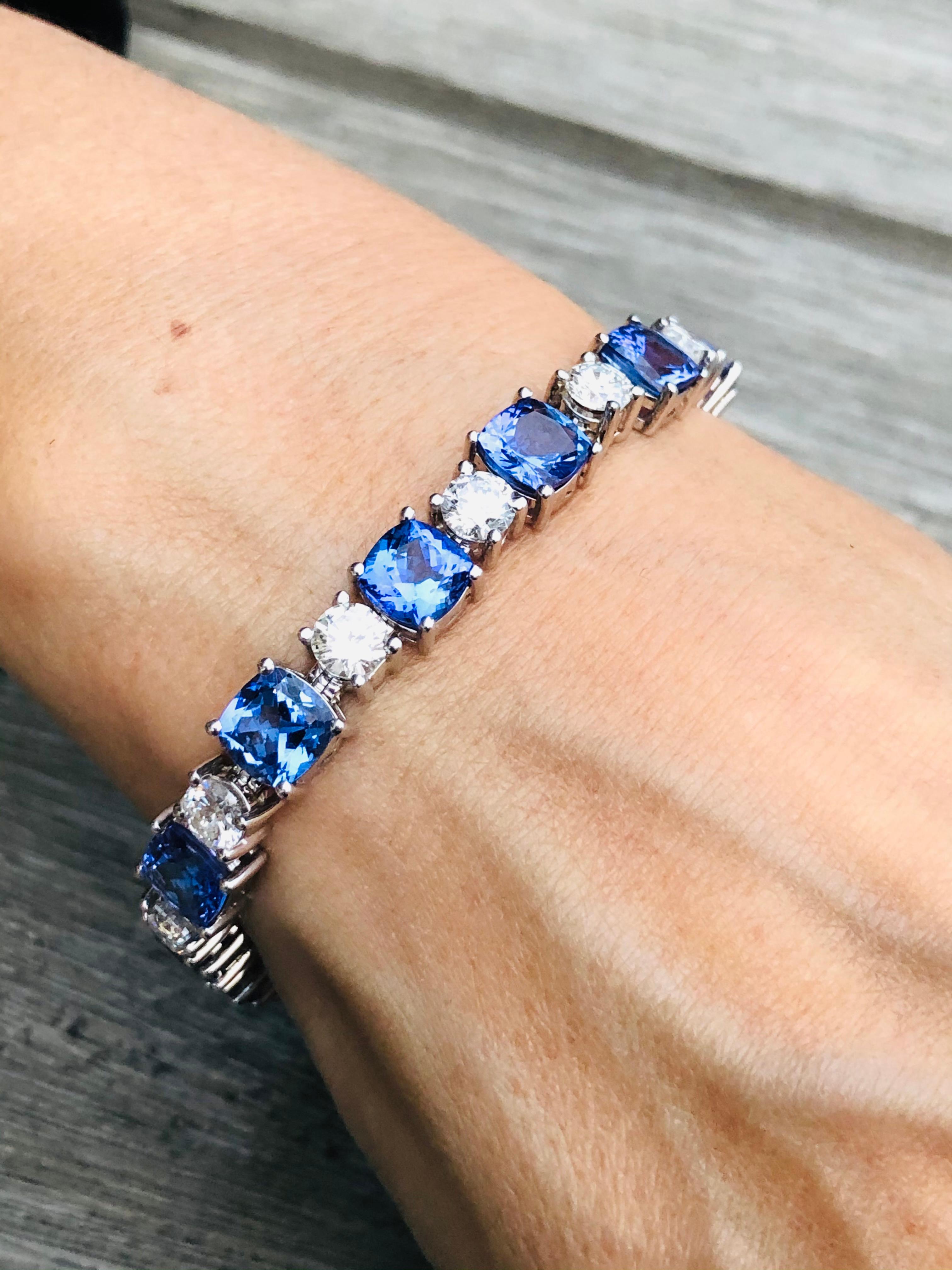 mens tanzanite bracelet